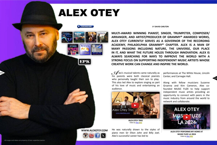 Alex Otey in Shine On Hollywood Magazine